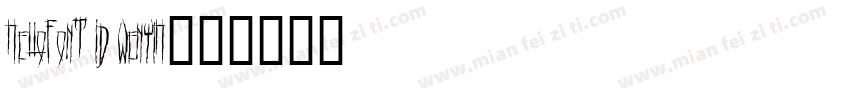 HelloFont ID WenYiH字体转换